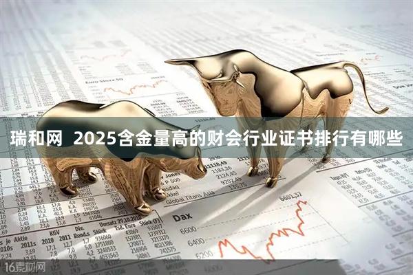 瑞和网  2025含金量高的财会行业证书排行有哪些
